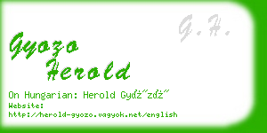 gyozo herold business card